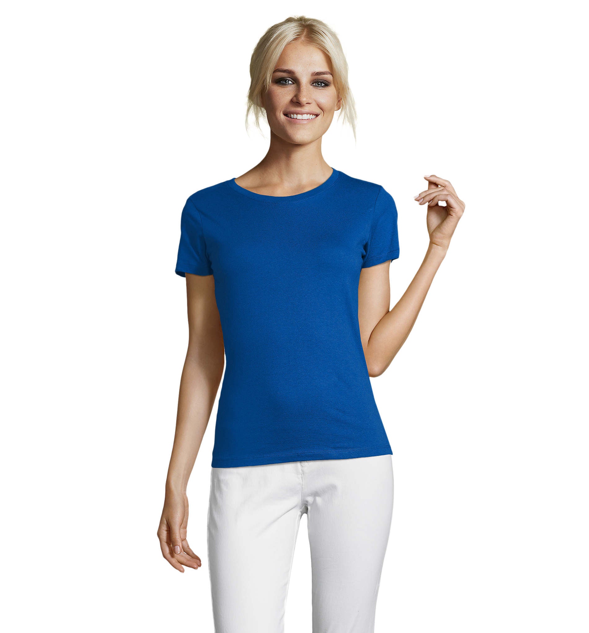 Camiseta Sols REGENT SRA AZUL ROYAL 241 150g/m²