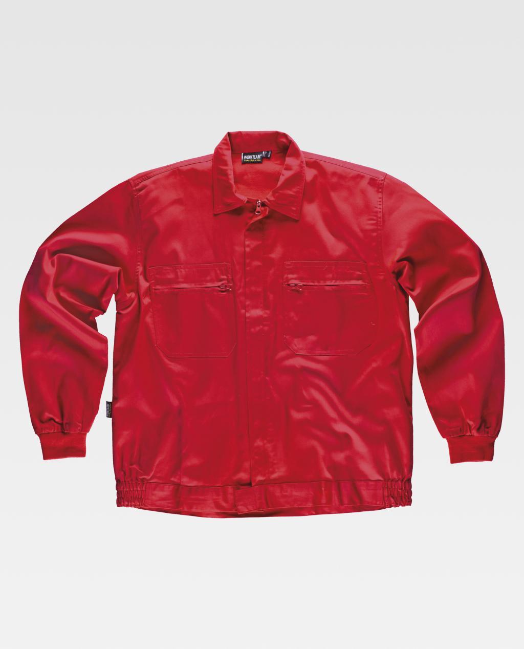 Cazadora WORKTEAM B1102 ROJO (65%Poli-35%Alg) 200G.
