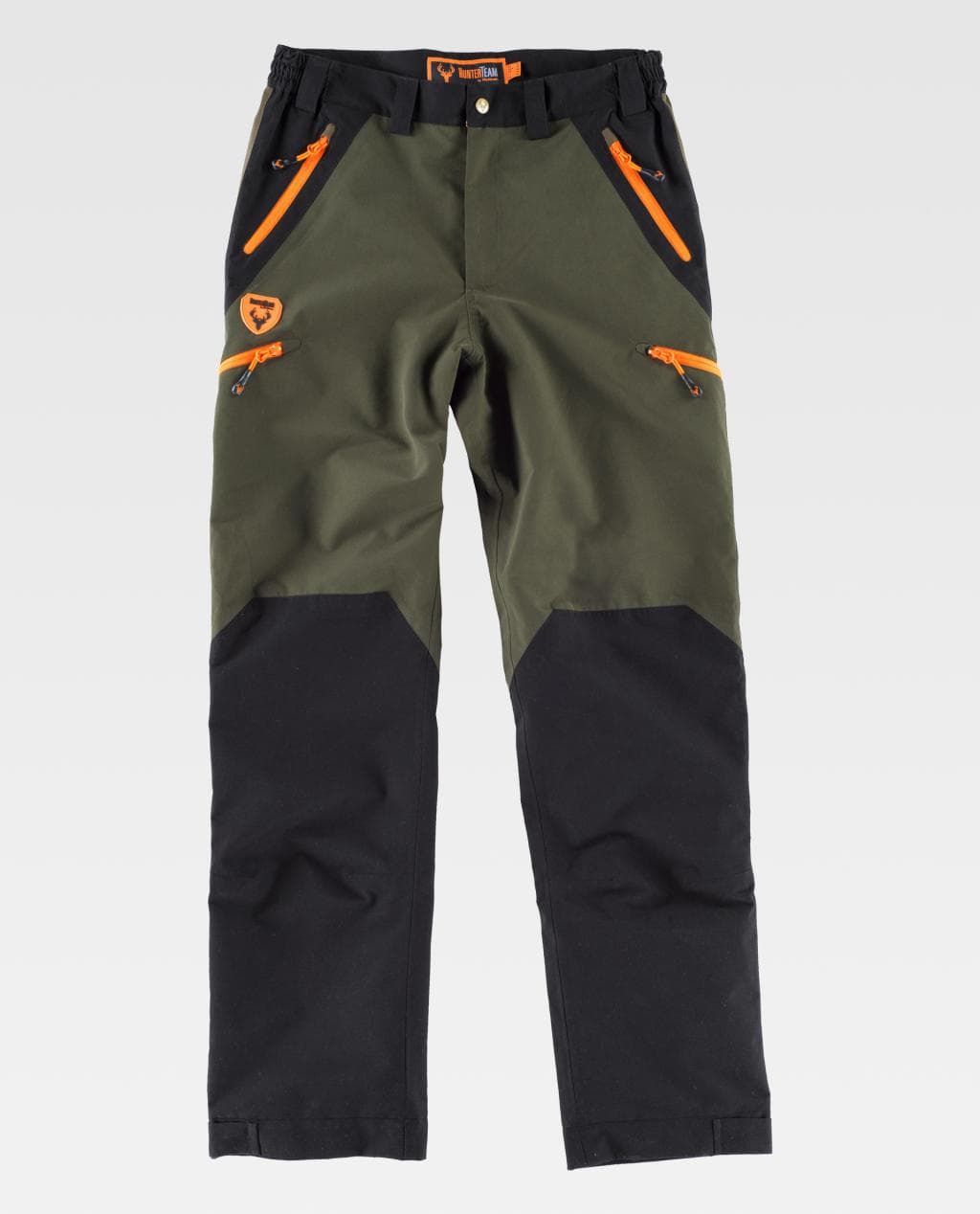 Pantalón HUNTER S8320 VERDE CAZA/NEGRO Combi Impermeable.