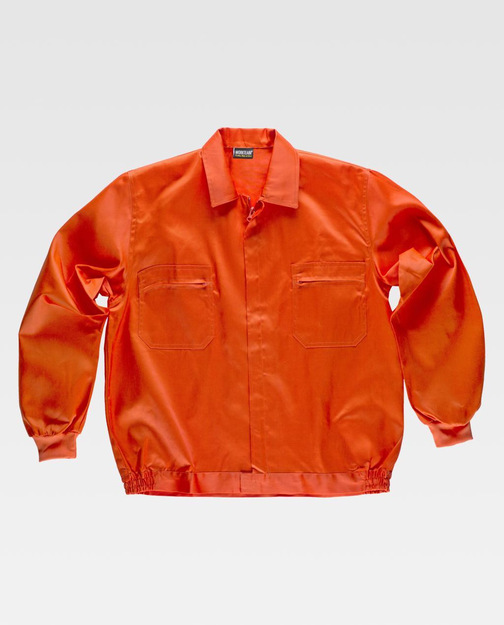 Cazadora WORKTEAM B1102 NARANJA (65%Poli-35%Alg) 200G.