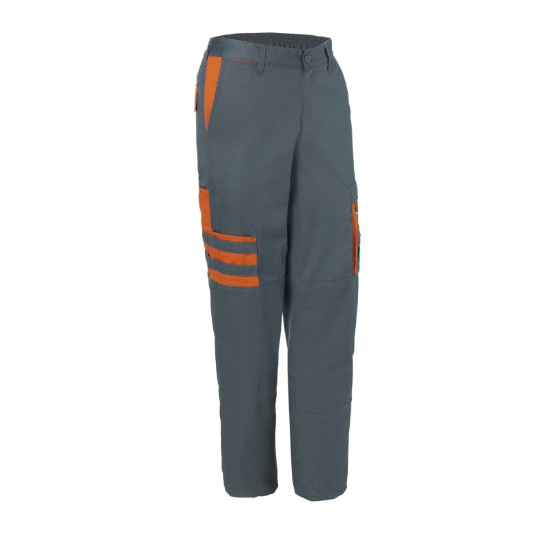 Pantalón MONZA 1148 GRIS/NARANJA 453 Bicolor Multi. Confort Fit 240G