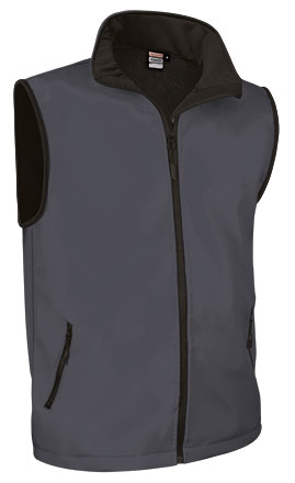 Chaleco Valento Softshell Tundra GRIS CARBON