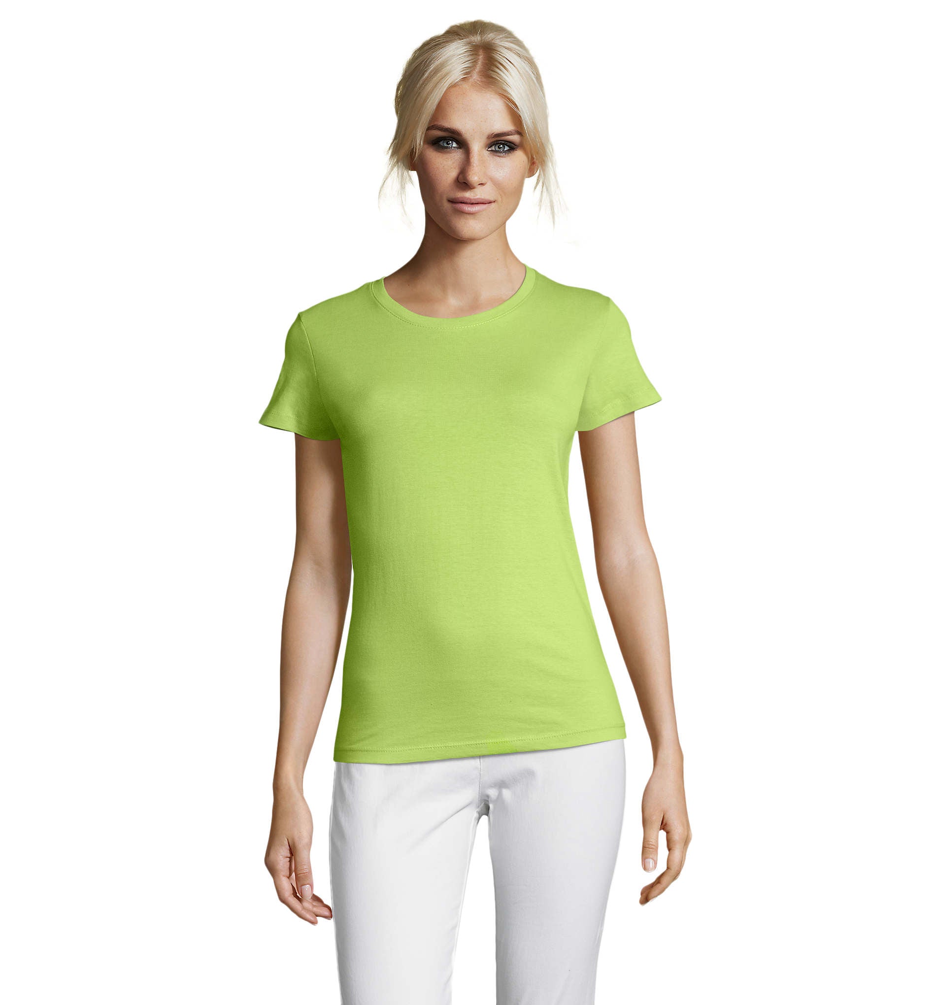 Camiseta Sols REGENT SRA VERDE MANZANA 280 150g/m²