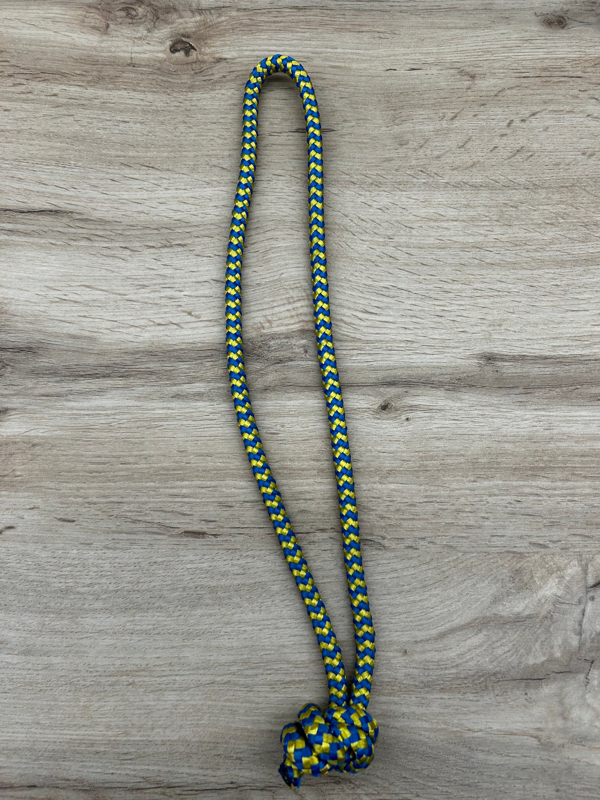 OFERTA. Kg. Tomiza Fibra TRENZADA 1X1 Zig-Zag AMARILLO/AZUL.