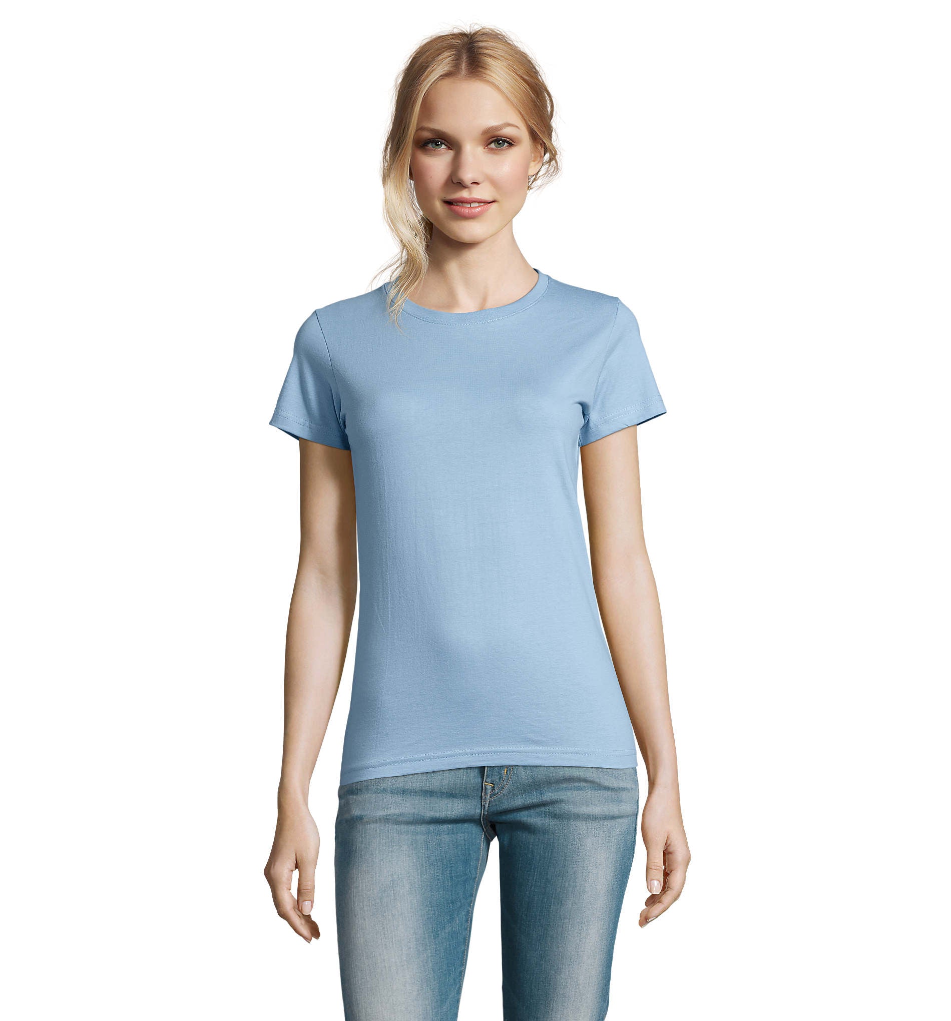 Camiseta Sols IMPERIAL SRA AZUL CIELO 220 190g/m²