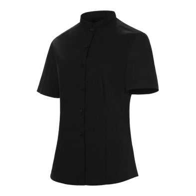 Camisa Monza 2256 NEGRO 01 Señora M/C Cuello Mao 115G.
