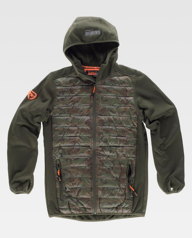 Cazadora HUNTER S8550 WORKSHELL combi Verde Camuflaje.