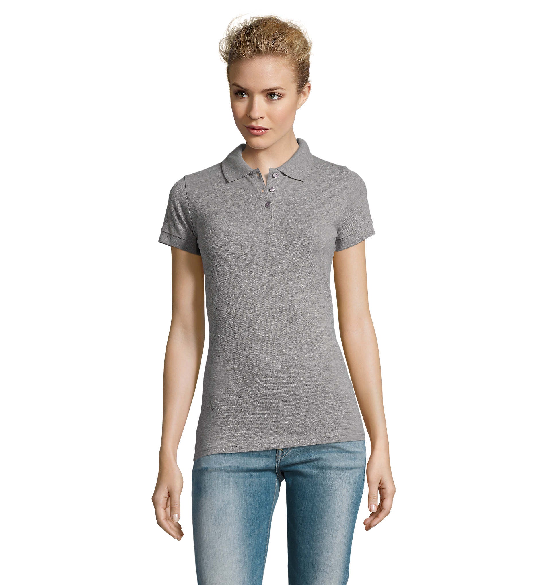 Polo Sols PERFECT WOMEN GRIS MEZCLA 360 180g/m²