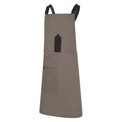 Delantal Monza 6423 VISON Unisex con peto tirantes cruzados.