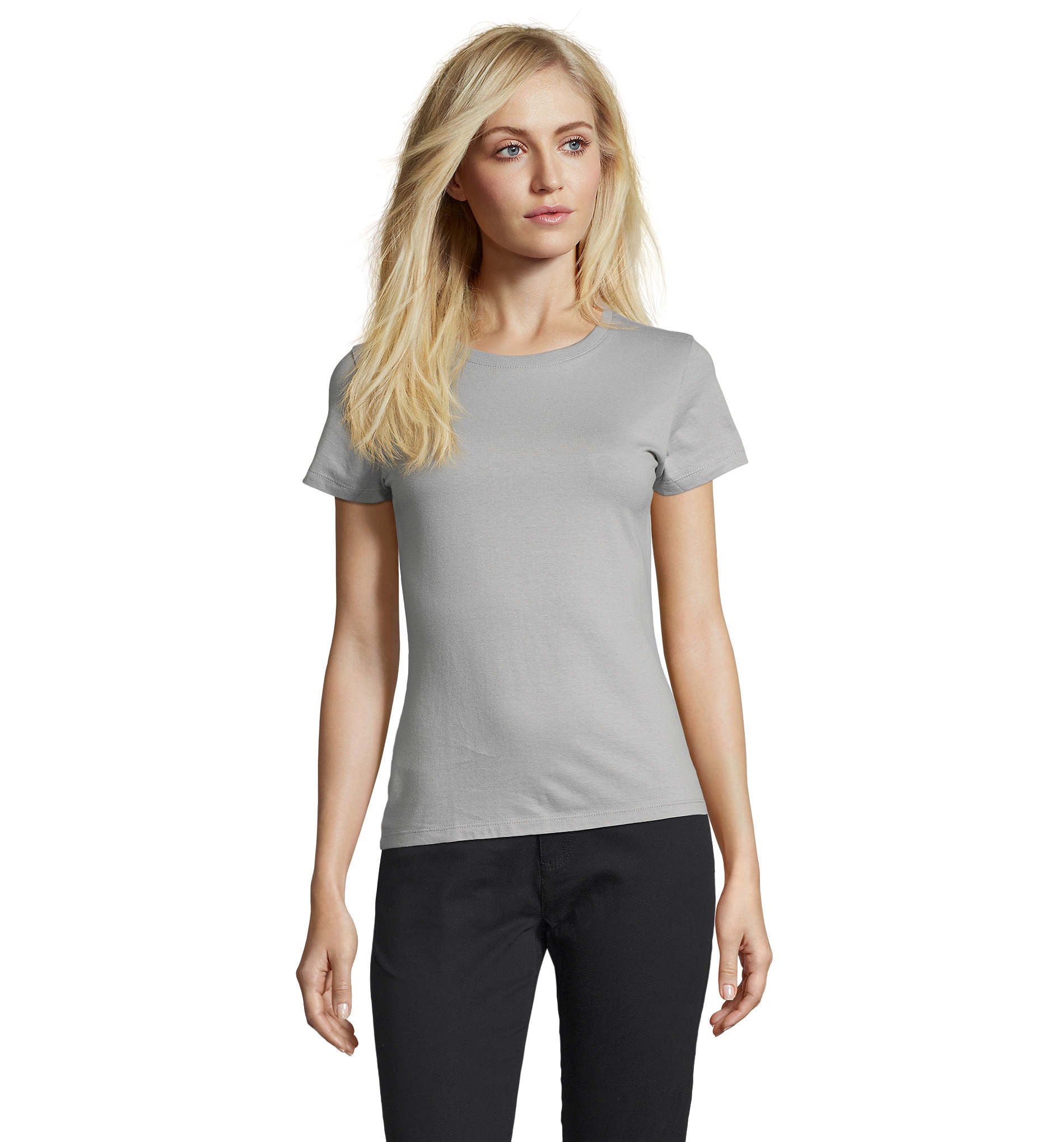 Camiseta Sols REGENT SRA GRIS PURO 342 150 g/m²