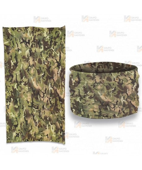 Bragua cuello VERDE/CAMUFLAJE tejido fino.