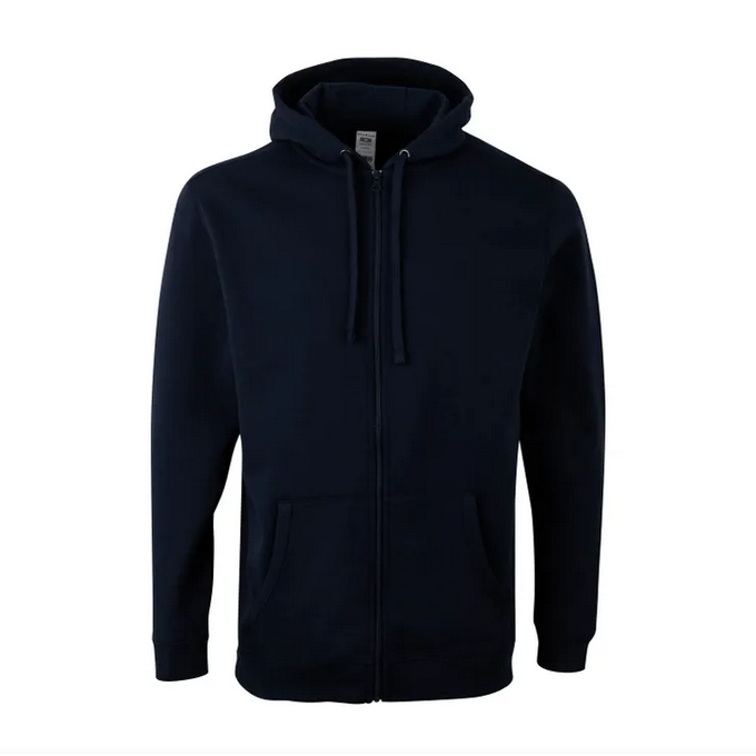 Sudadera VELILLA SF270U AZUL MARINO 500 Capucha y cremallera. 60%-40% 270G.