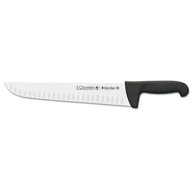 Cuchillo 3 Claveles 08077 Carnicero 30cm NEGRO Álveolos