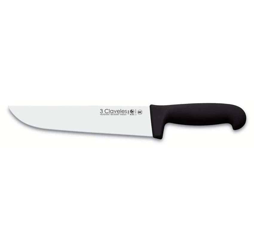 Cuchillo 3 Claveles 01284 Carnicero 20cm NEGRO