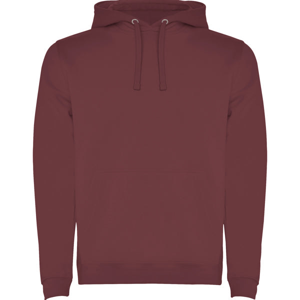 Sudadera ROLY URBAN Rojo baya 169. CAPUCHA 280G.