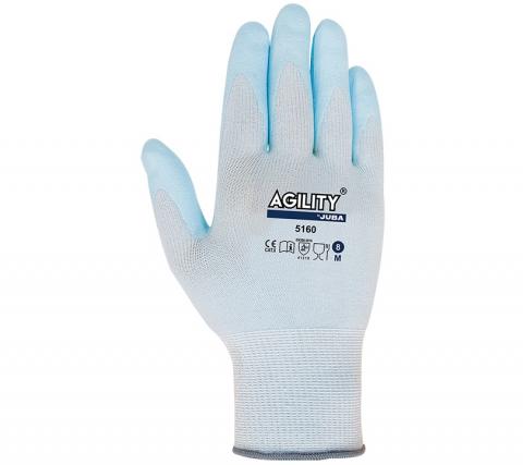 Guante JUBA 5160 AGILITY Nylon AZUL 10/120.