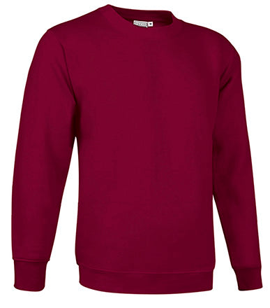 Sudadera Valento DUBLIN GRANATE CAOBA cuello redondo.