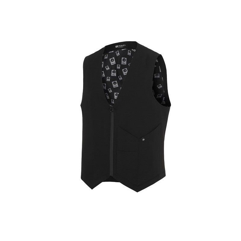 Chaleco Monza 4027 Caballero Negro Slim Fit Cremallera.