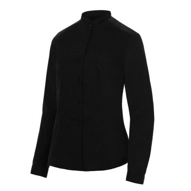 Camisa Monza 2255 NEGRO 01 Señora M/L Cuello Mao 115G.