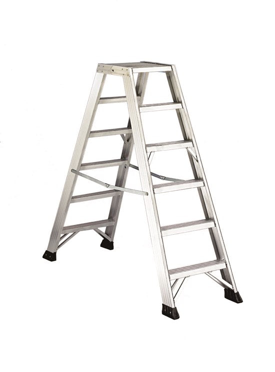 Escalera de doble subida P1 PLUS 8 peldaños y plataforma.