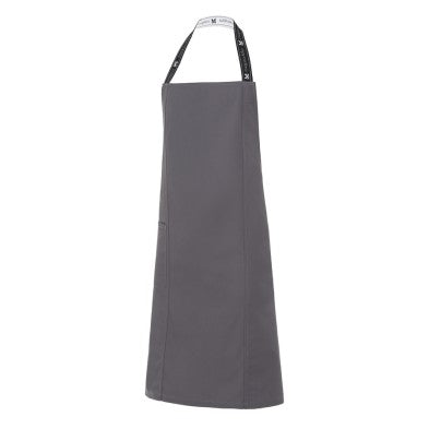 Delantal Monza 6419 GRIS con peto unisex.