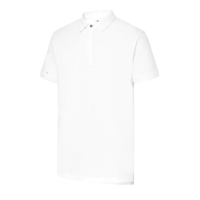 Polo Monza 3034 BLANCO Solapa combi. Botón oculto 240G.