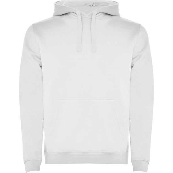 Sudadera ROLY URBAN Blanco 01. CAPUCHA 280G.