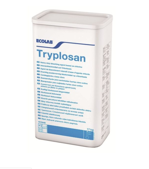 Desmanchante clorado en polvo TRYPLOSAN 17KG.