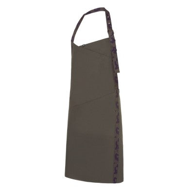 Delantal Monza 6427 KAKI Unisex con peto cinta camuflaje.