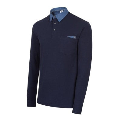 Polo Monza 4825 M/L Marino/Denim 100%Alg. 250G.