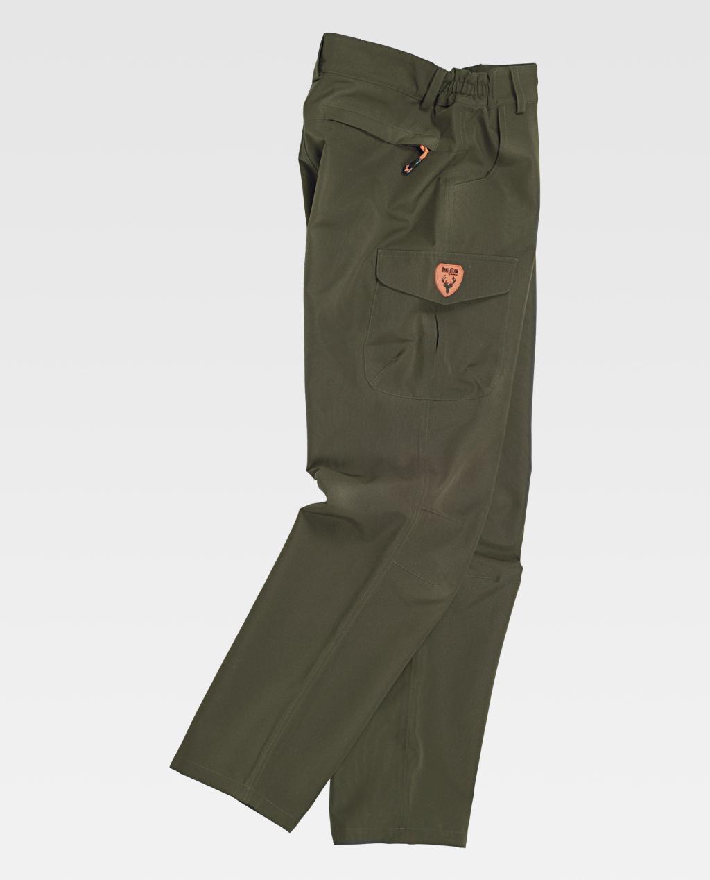 Pantalón HUNTER S8300  VERDE CAZA Impermeable.