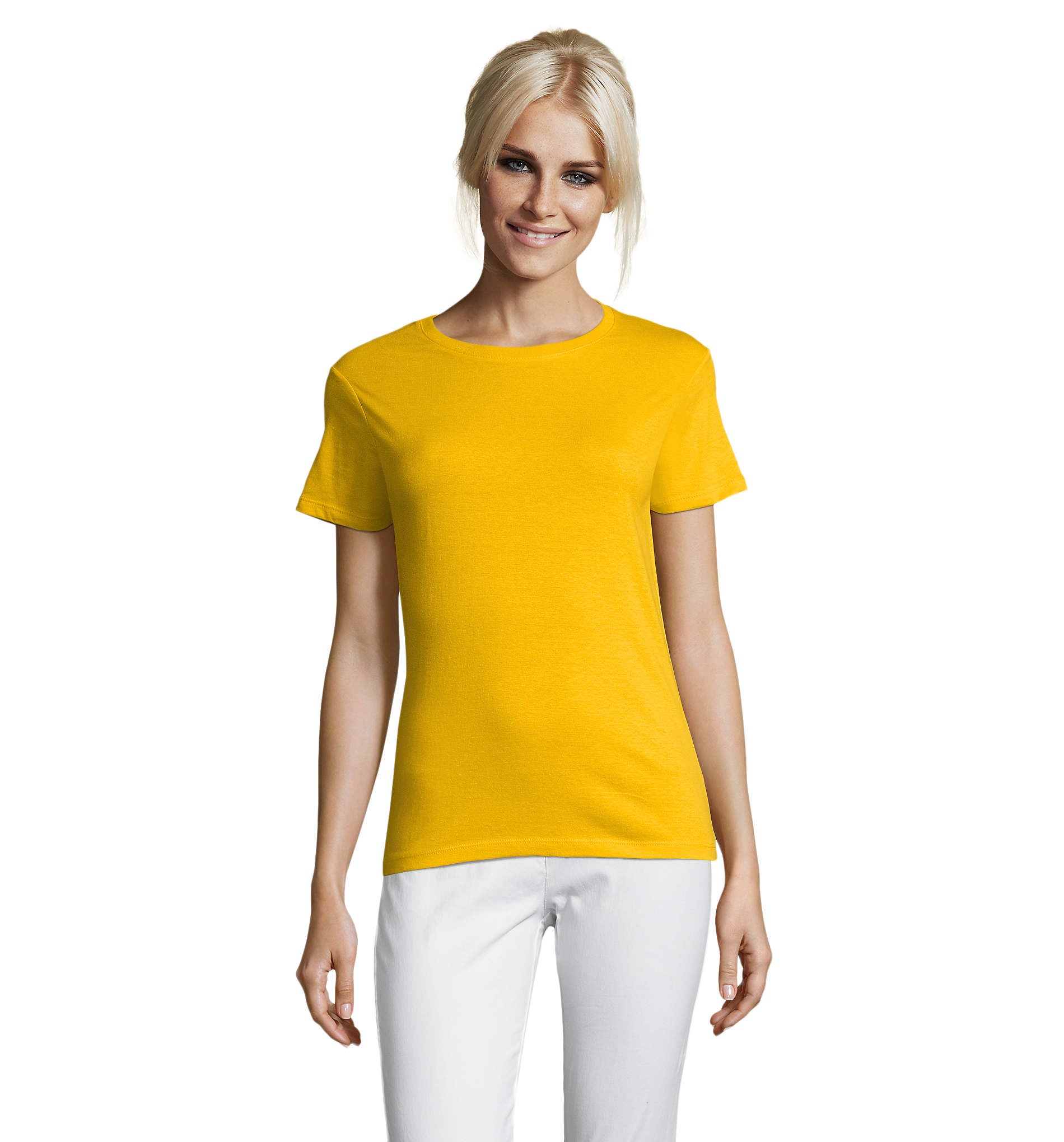 Camiseta Sols REGENT SRA AMARILLO 301 150g/m²