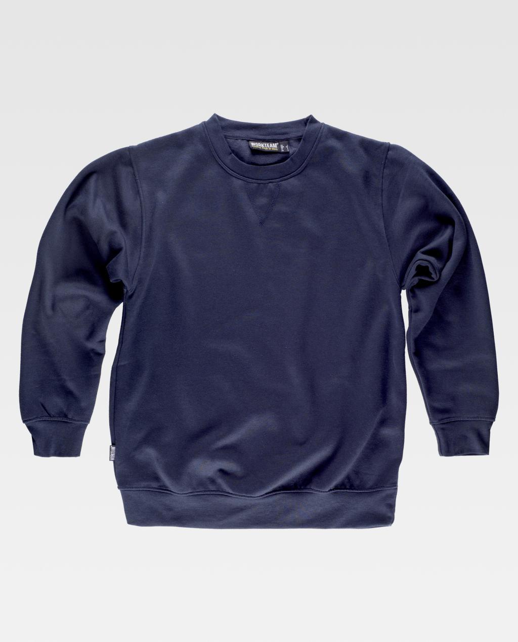 Sudadera WORKTEAM S5505 MARINO Cuello Redondo. 280G.