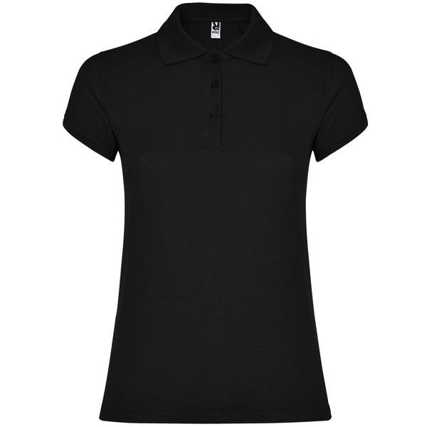 Polo ROLY STAR WOMAN Negro 02. 100%Alg. 200G.