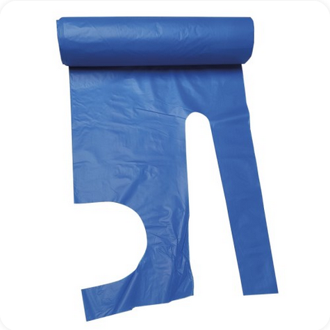 Rollo delantal desechable AZUL 84X140 G230. 50Uds.