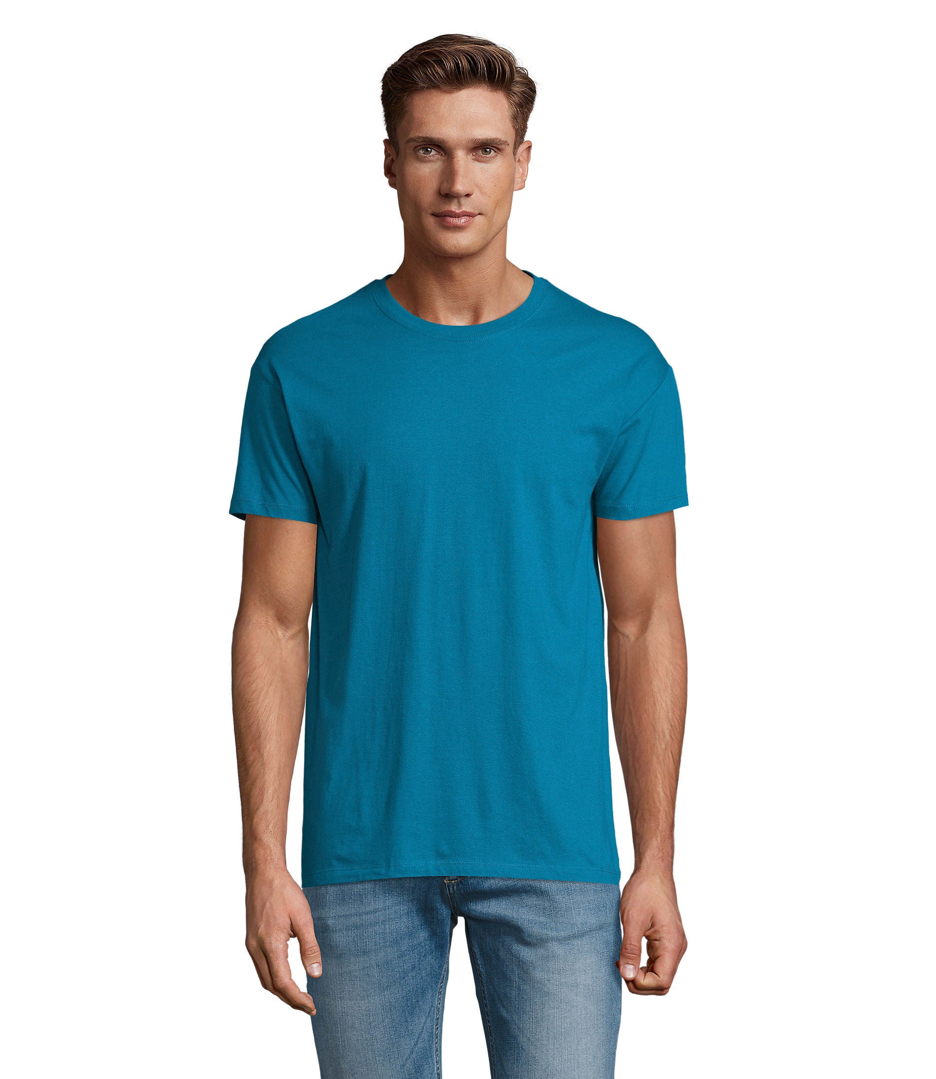 Camiseta Sols REGENT CRO AZUL DUCK 235 150g/m²