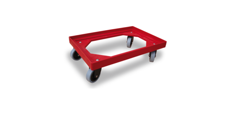 Base Rodante 625x420x160 Roja.