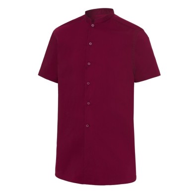Camisa Monza 2140 GRANATE 29 Caballero M/C Cuello Mao 115G.