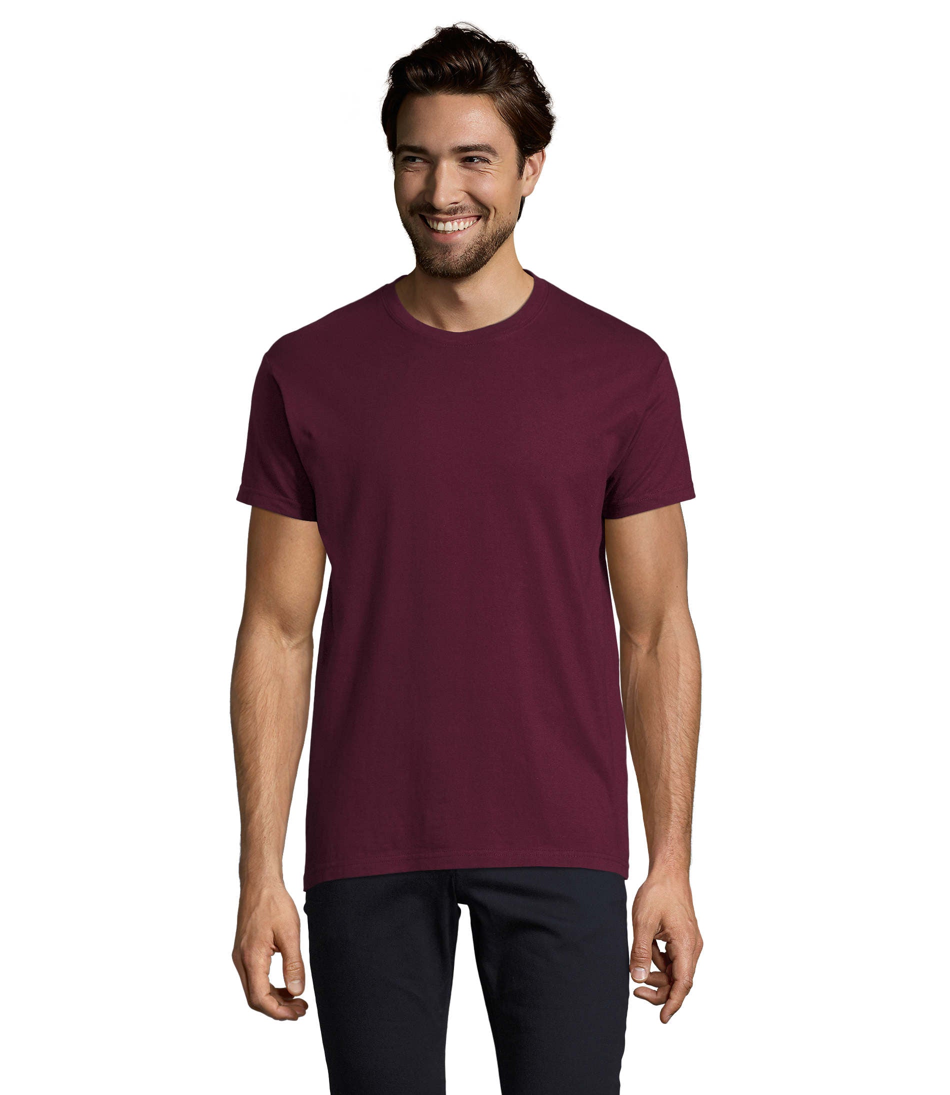 Camiseta Sols IMPERIAL CRO BURDEOS 146 190g/m²