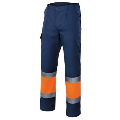 Pantalón Velilla AV 157 MARINO / NARANJA FLÚOR