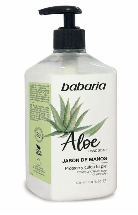 Jabón de manos BABARIA 500ml. ALOE VERA.