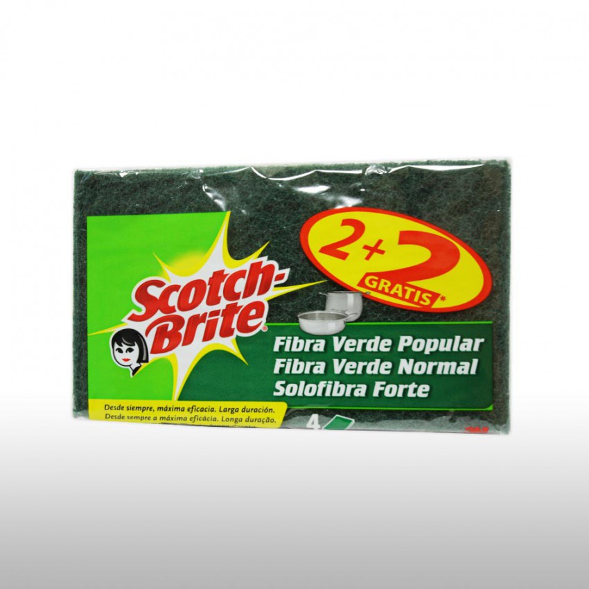 Estropajo SCOTCH BRITE Fibra Verde.