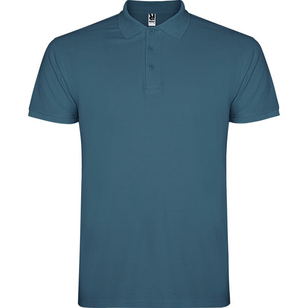 Polo ROLY STAR Azul tormenta 170. 100%Alg. 200G.