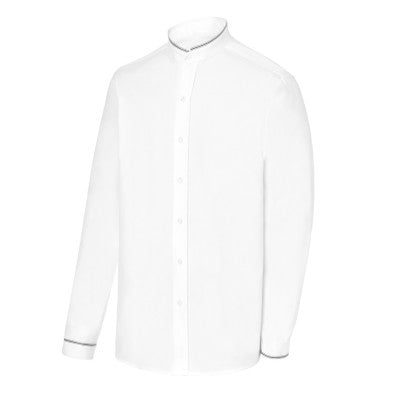 Camisa Monza 2042 Caballero Blanco Mao cinta decorativa.