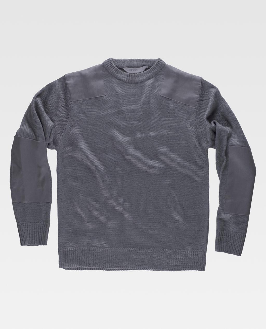 Jersey WORKTEAM S5500 GRIS Cuello Redondo 520G.