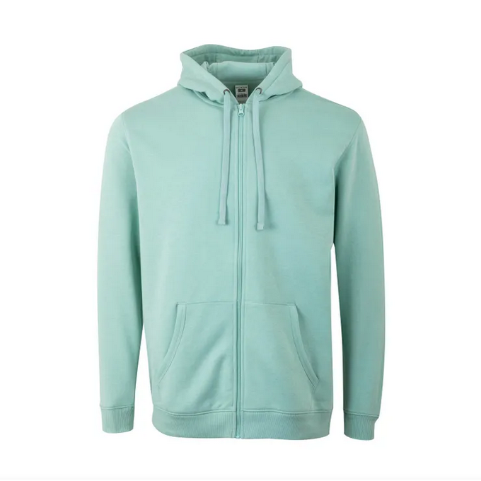 Sudadera VELILLA SF270U VERDE SAGE 613 Capucha y cremallera. 60%-40% 270G.