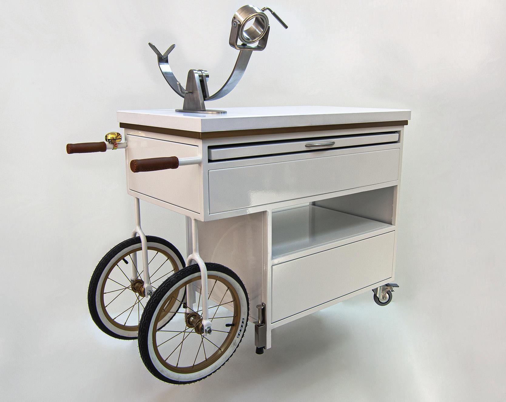 Carro Jamonero CAPRI con tapa de Krion.