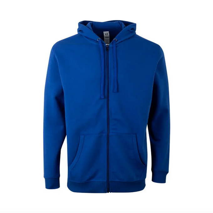 Sudadera VELILLA SF270U AZUL ROYAL 502 Capucha y cremallera. 60%-40% 270G.