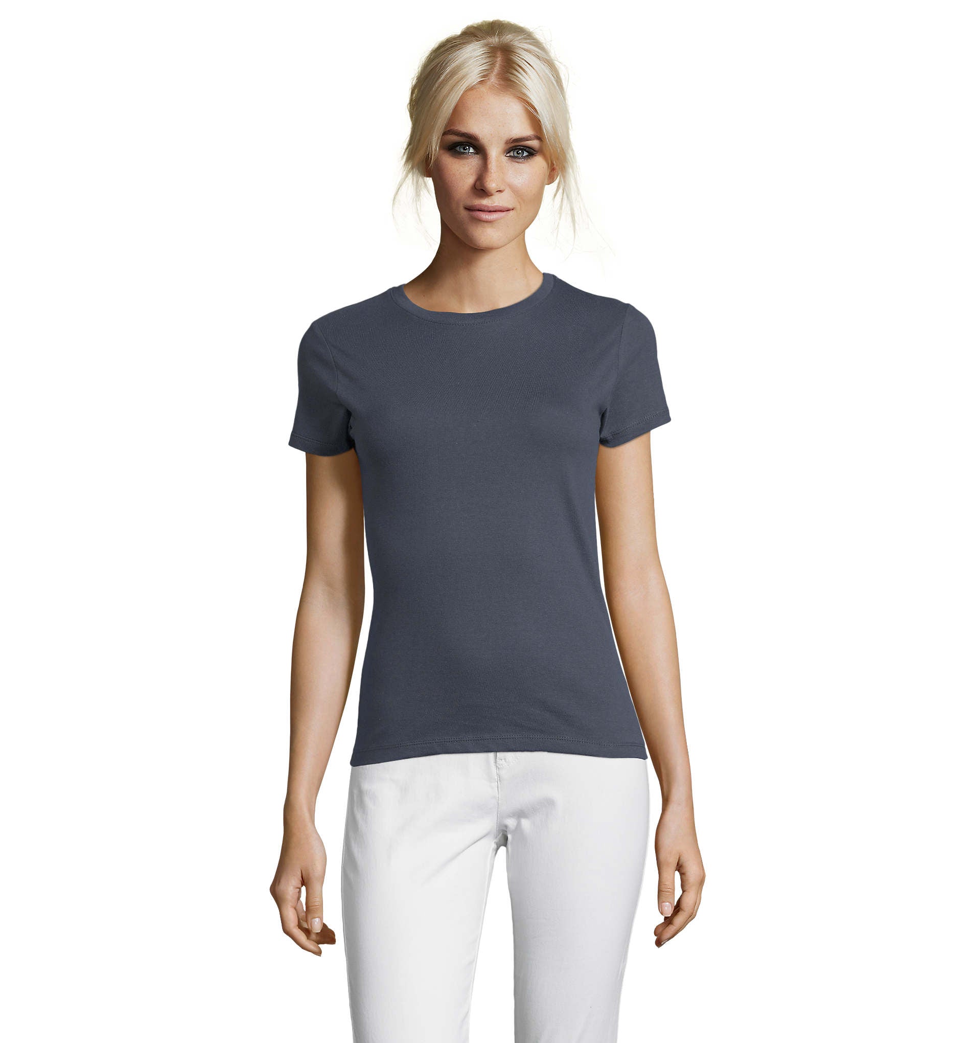 Camiseta Sols REGENT SRA GRIS RATÓN 381 150g/m²