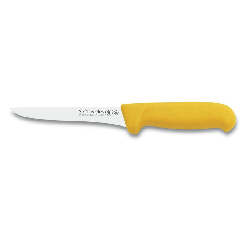 Cuchillo 3 Claveles 01396 Deshuesar 15cm AMARILLO